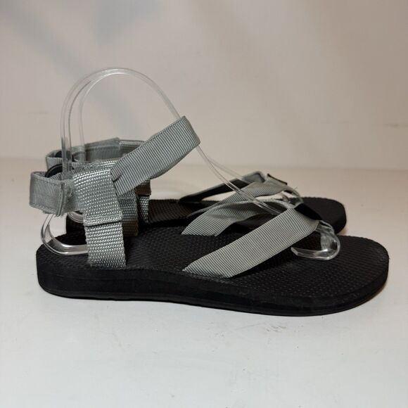Teva Women's Size 8 Sandals Gray Original Outdoor Adventure Ankle Strap Thong - Picture 2 of 8